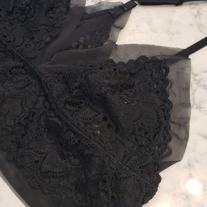 GUC Aerie Black Lacy Bralette